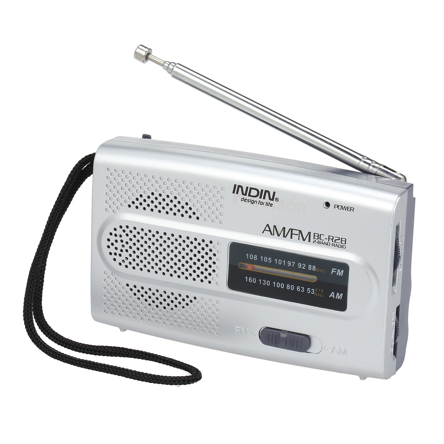 INDIN BC-R28 AM FM Radio Portable Pocket Radio Digital Music