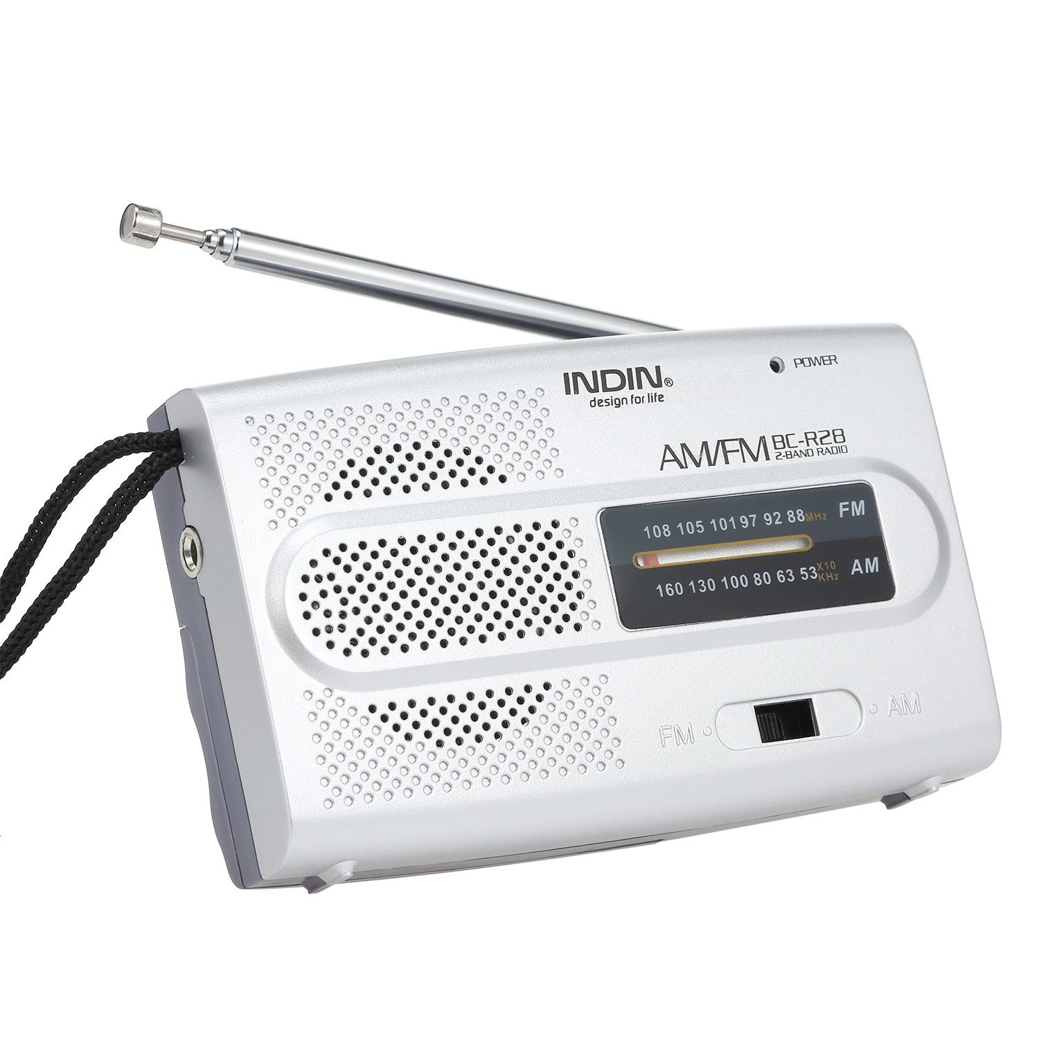 INDIN BC-R28 AM FM Radio Portable Pocket Radio Digital Music