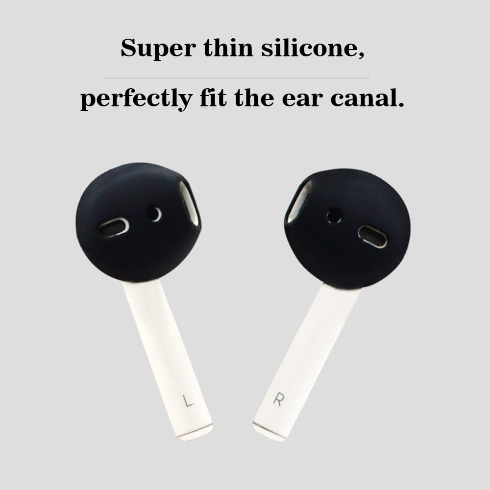 1 Pair Soft Ultra Thin Earphone Tips Anti Slip Earbud