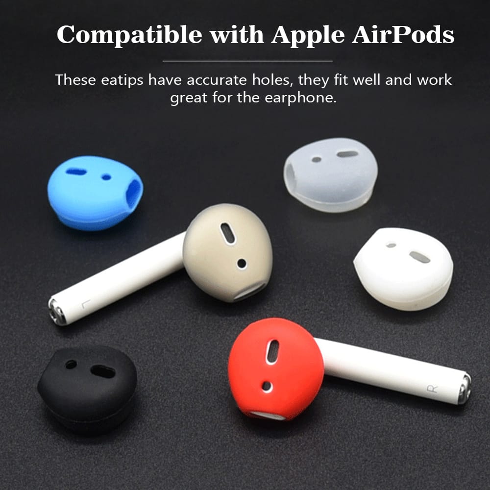 1 Pair Soft Ultra Thin Earphone Tips Anti Slip Earbud