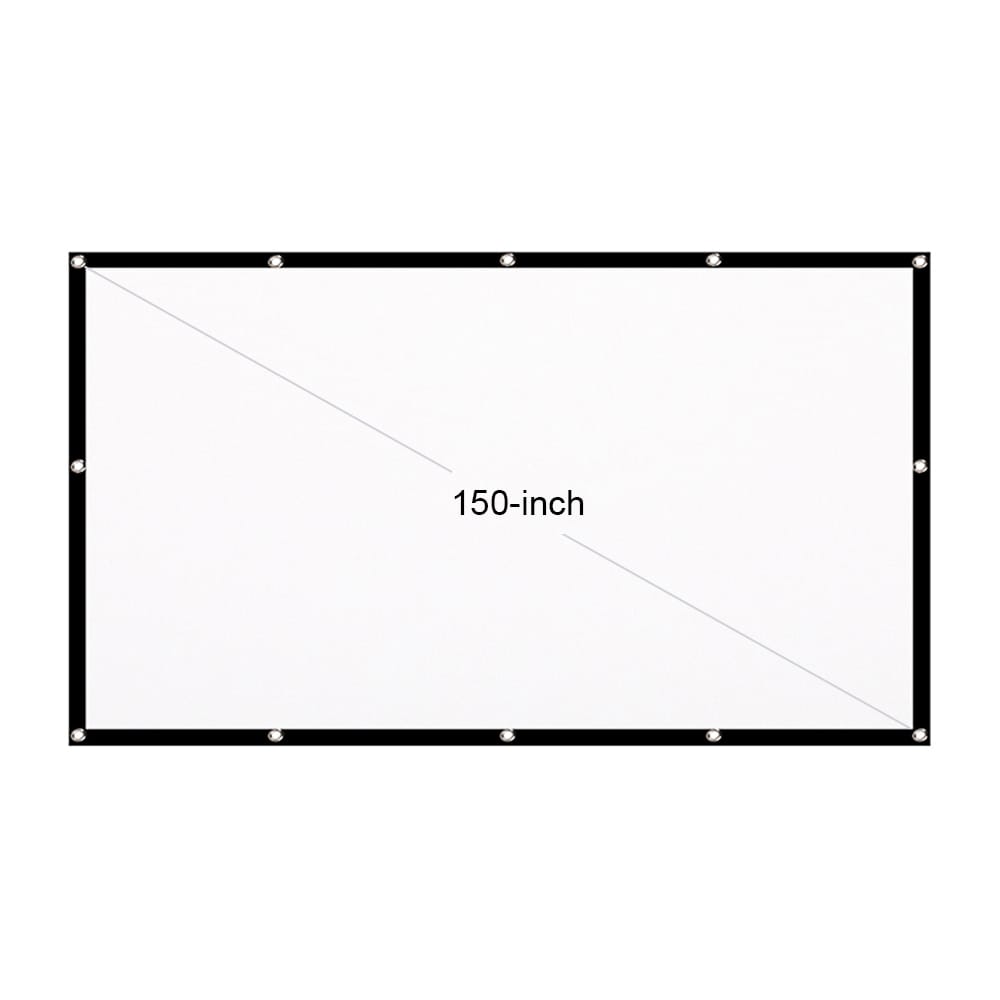 150-inch Portable HD Projector Screen 16:9 Projection Screen - 150-inch