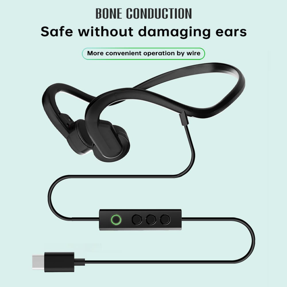 Bone Conduction Headphones Outdoor Sports Headset Waterproof