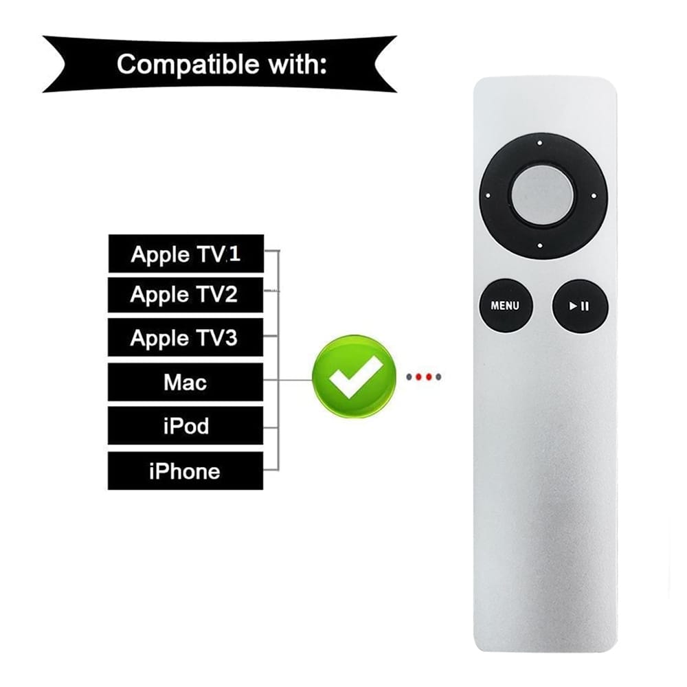 Smart Replacement Remote Control for Apple TV Mini Size TV