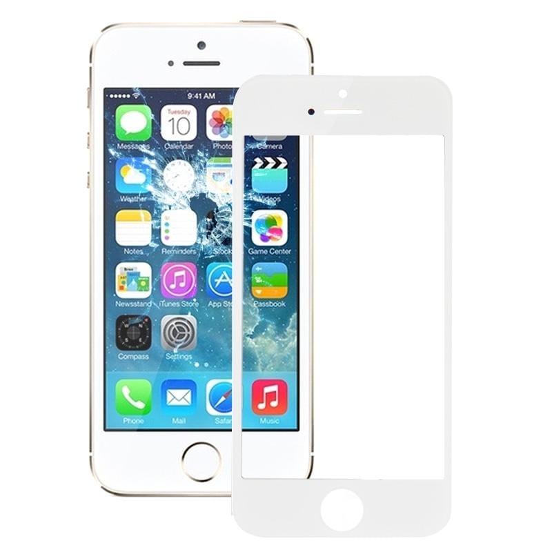 Outer Glass Lens for iPhone 5S Front Screen (White)