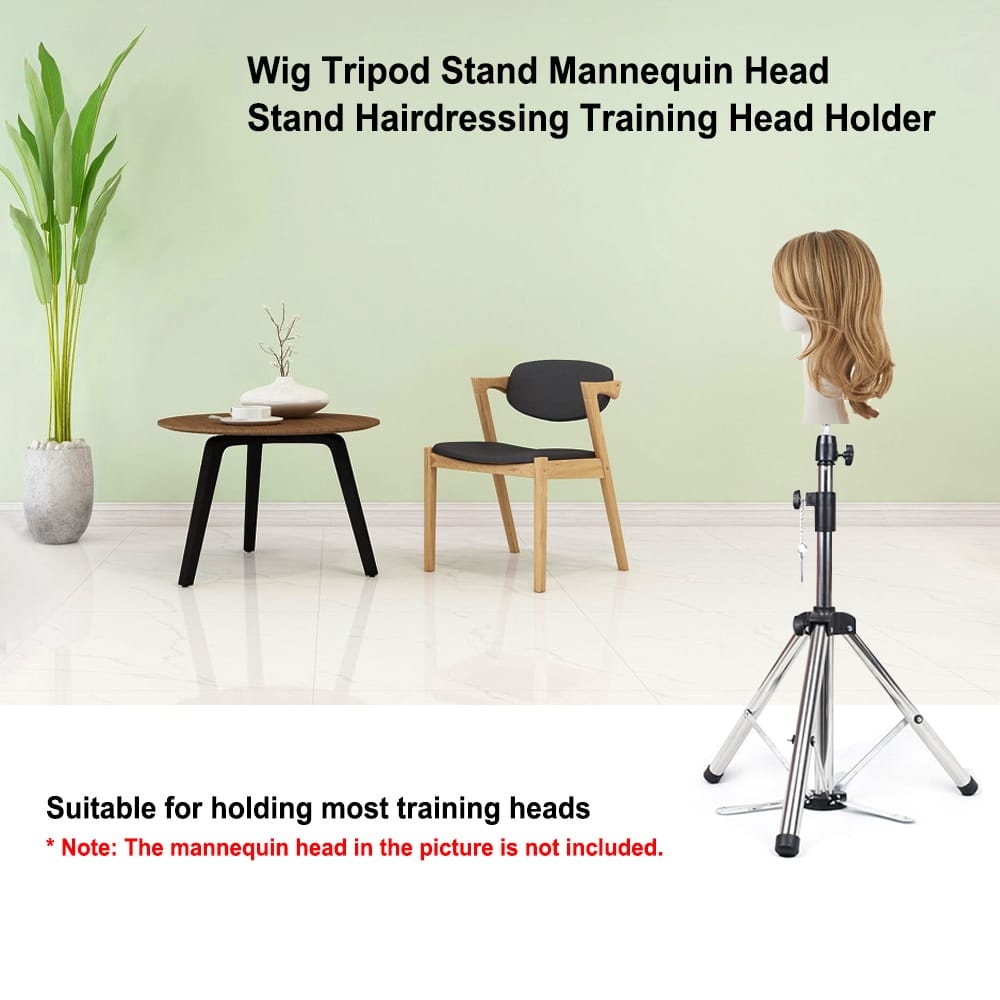 Wig Stand Tripod Adjustable Height Mannequin Heads Stand