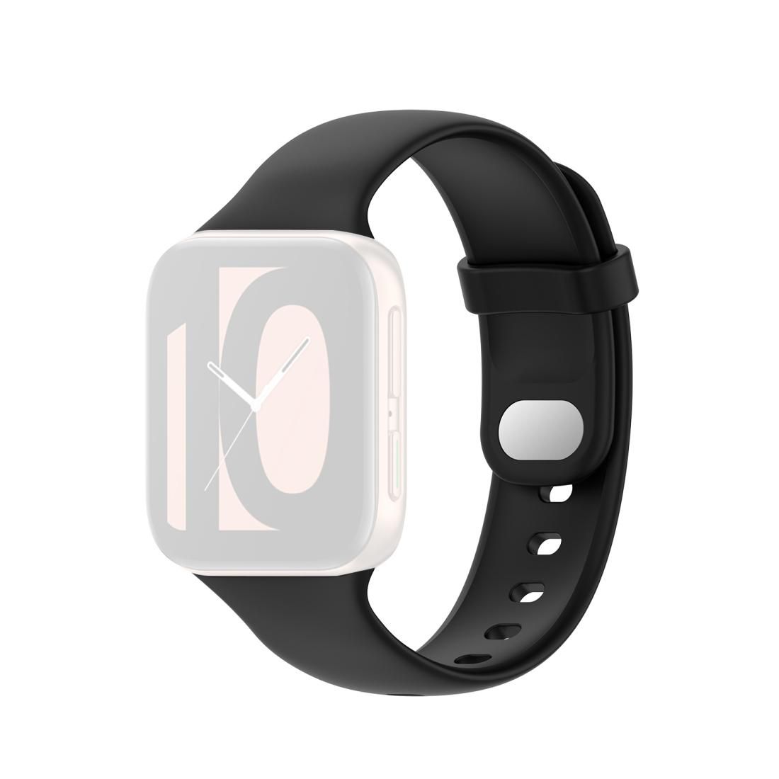 Replace Silicone Strap, Size:For OPPO Watch 41mm (Black)