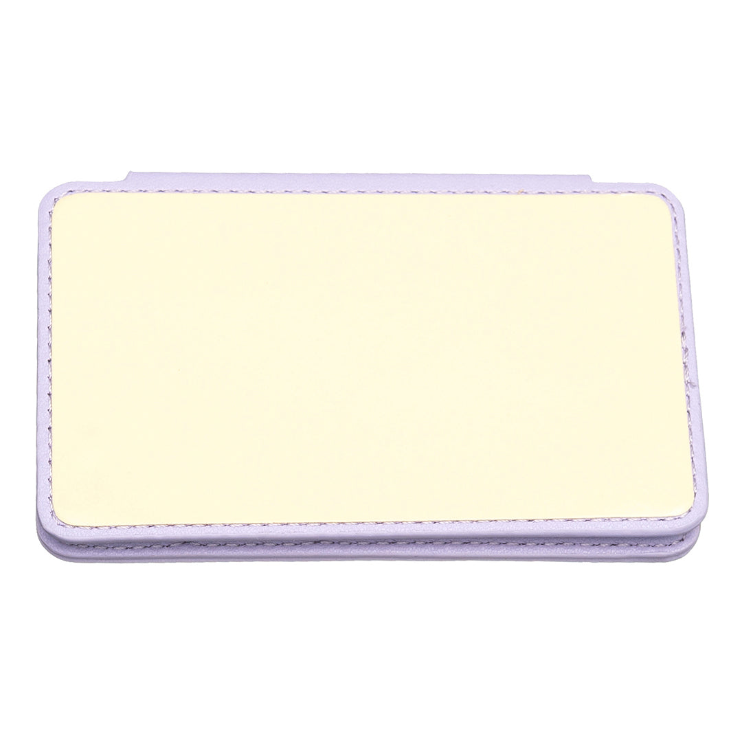 BFK01 3D Grid Design Phone Back Card Holder Self-adhesive PU Leather Card Bag - Purple