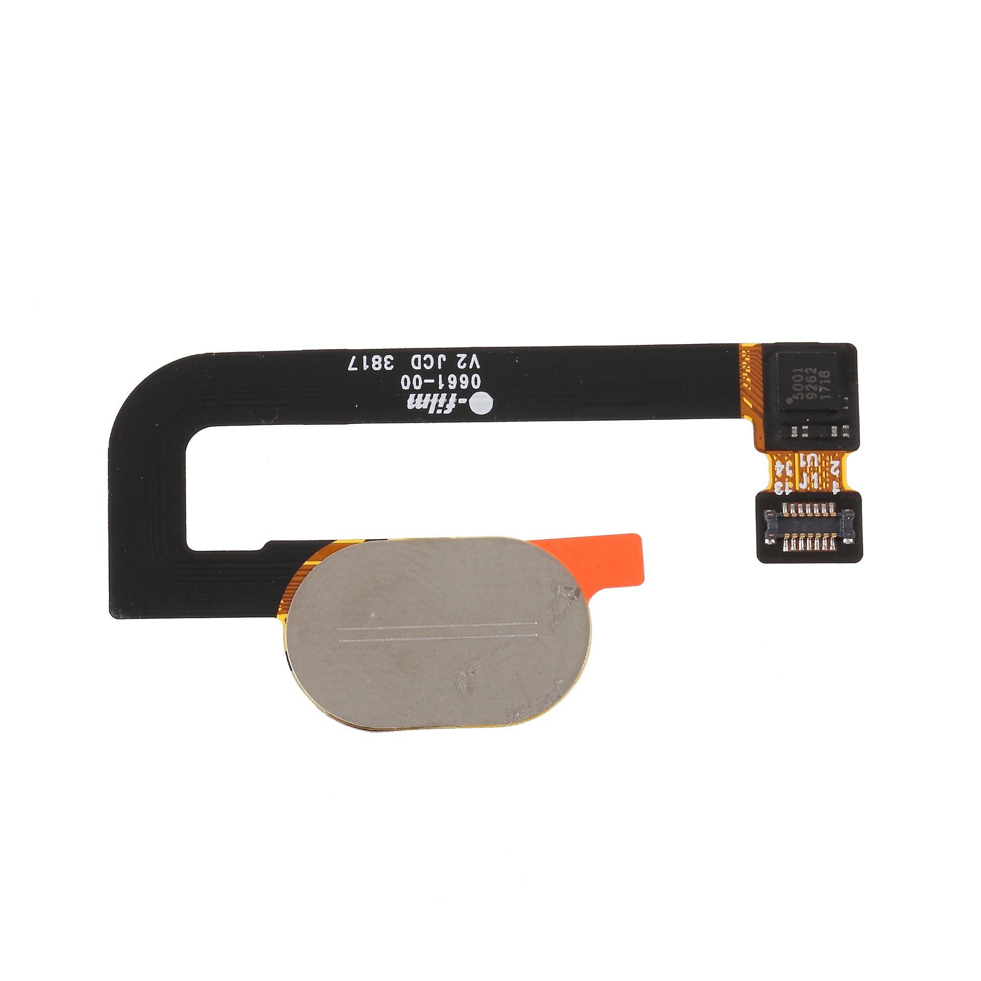 OEM Home Key Fingerprint Button Flex Cable Part for Motorola Moto G5S Plus - Black