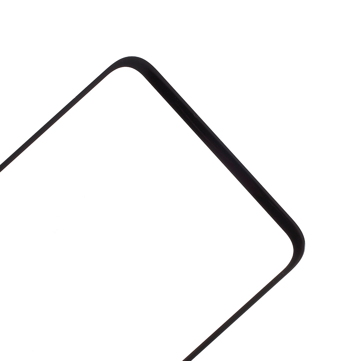 For Huawei Honor 20/nova 5T (without Logo) Front Screen Glass Lens with Frame Replacement Part - Black