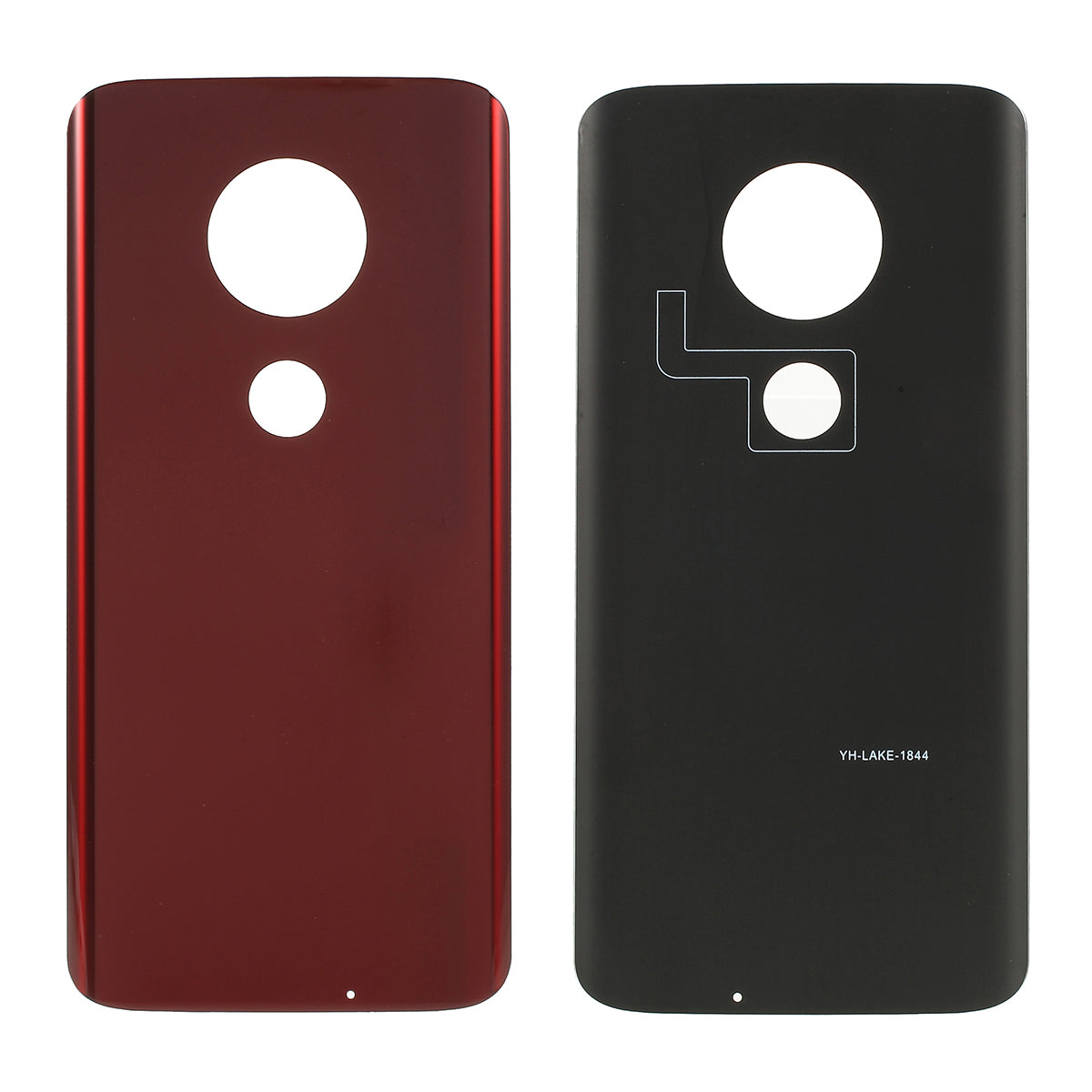 For Motorola Moto G7 Plus Battery Housing Door Cover Part (without Logo) - Red