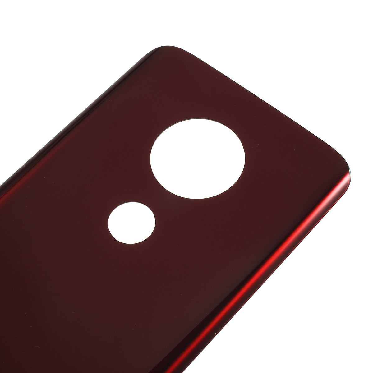 For Motorola Moto G7 Plus Battery Housing Door Cover Part (without Logo) - Red
