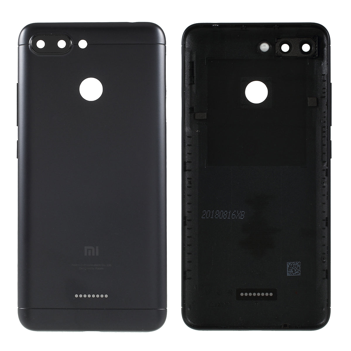 OEM Battery Housing Door Cover (Dual SIM Card) for Xiaomi Redmi 6 - Black