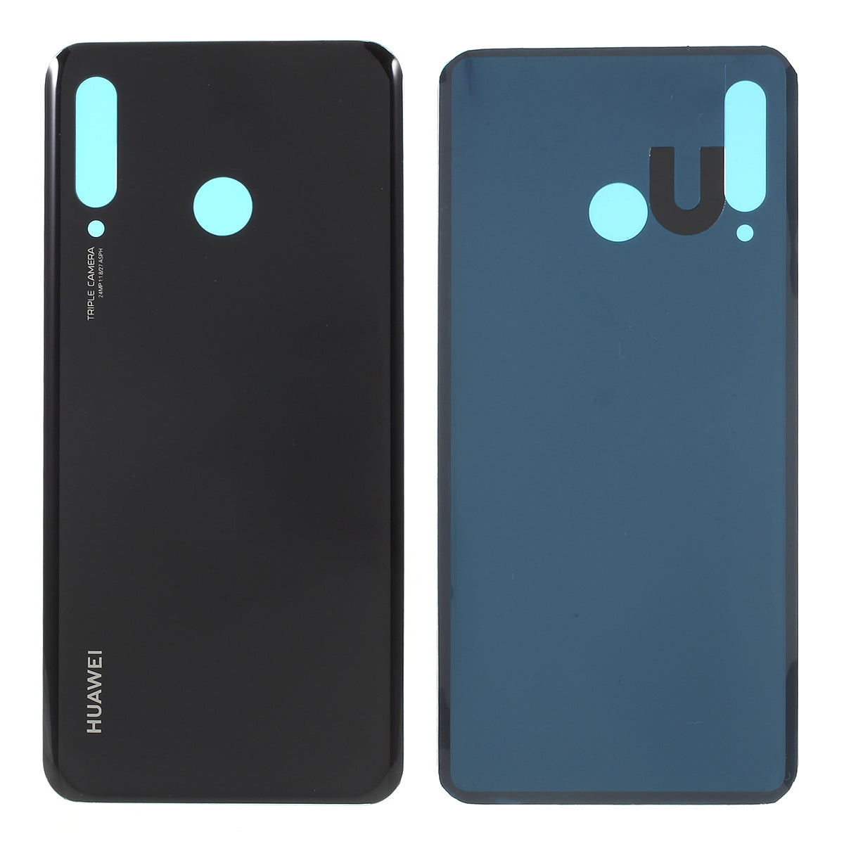 Battery Housing Door Cover Replacement for Huawei P30 Lite with 48MP Camera - Black