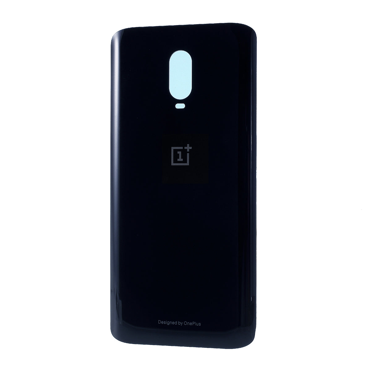 Battery Housing Door Cover Part with Adhesive Sticker for OnePlus 6T - Metal Black