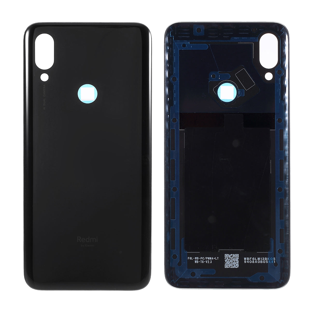 OEM Battery Housing Back Cover Replace Part for Xiaomi Redmi 7 - Black