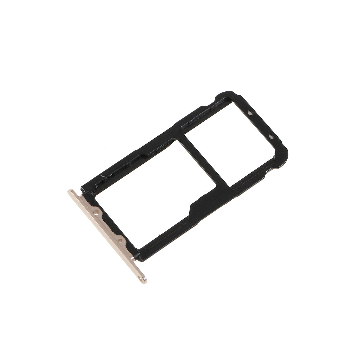 OEM Dual SIM Micro SD Card Tray Holder Replacement for Huawei Mate 20 Lite - Black - Gold