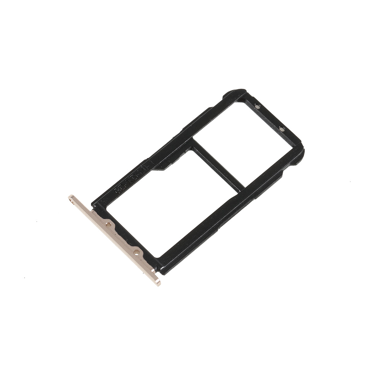 OEM Dual SIM Micro SD Card Tray Holder Replacement for Huawei Mate 20 Lite - Black - Gold