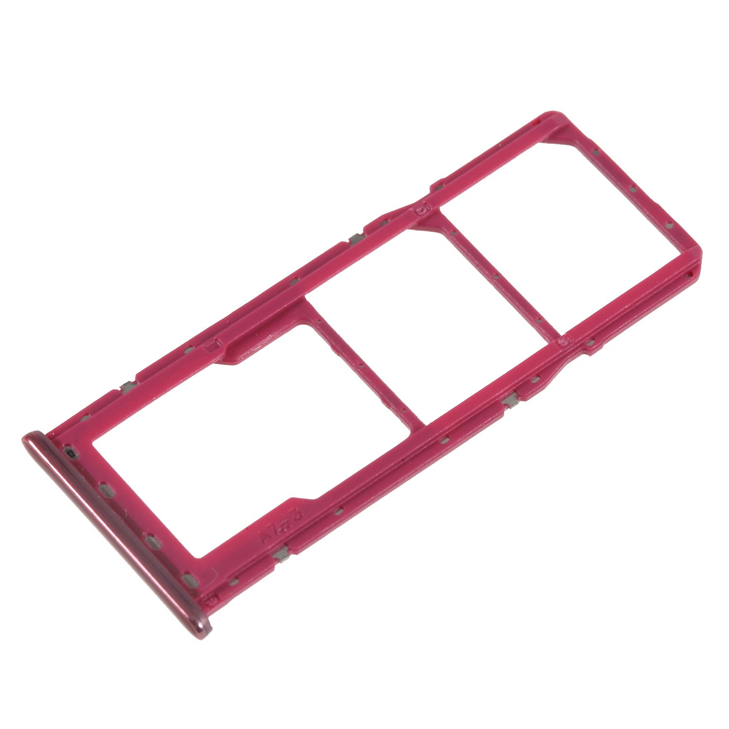 OEM for Samsung Galaxy A7 (2018) A750 Dual SIM + SD Card Tray Holder Part - Red