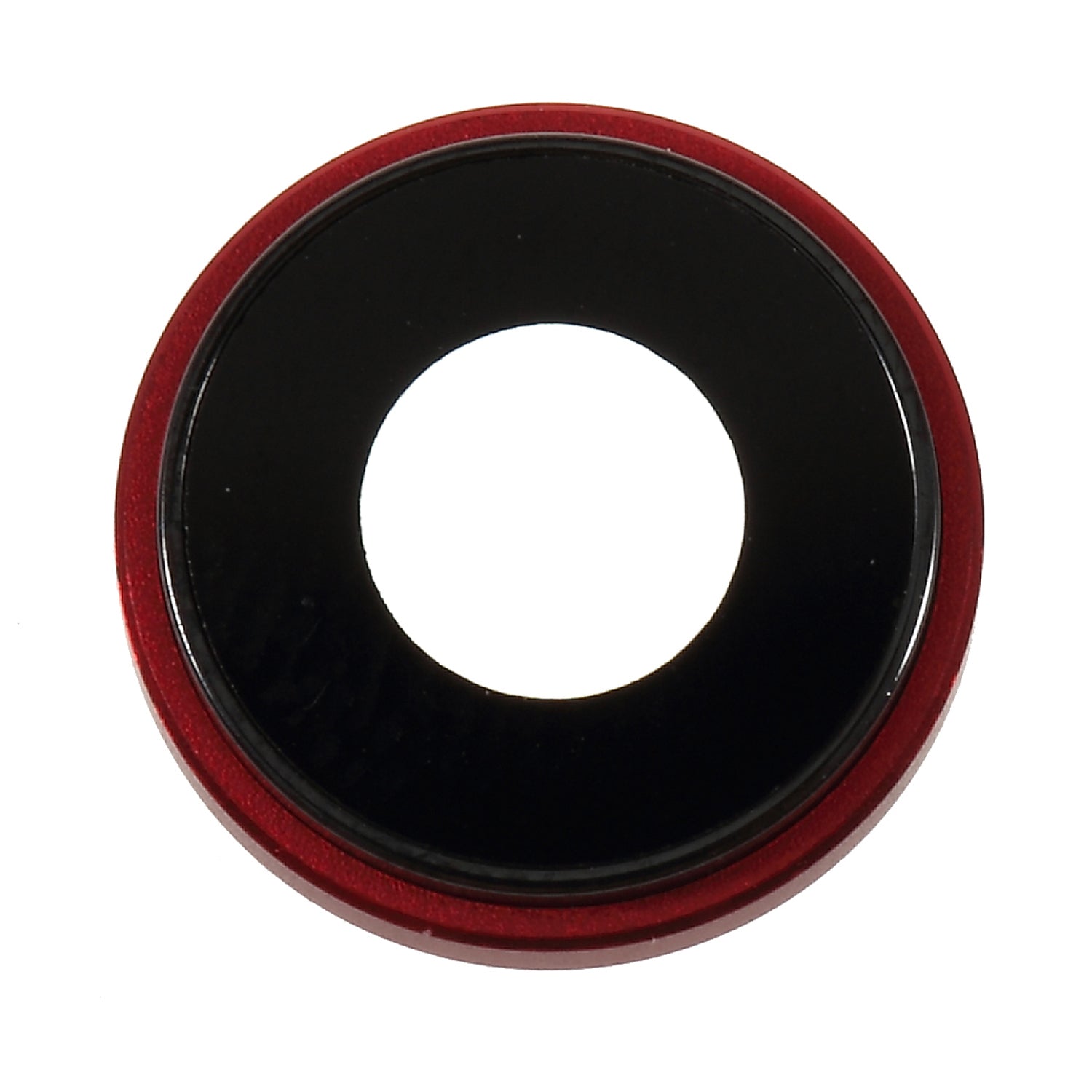 Rear Camera Lens Ring Cover with Glass Lens for iPhone XR 6.1 inch - Red