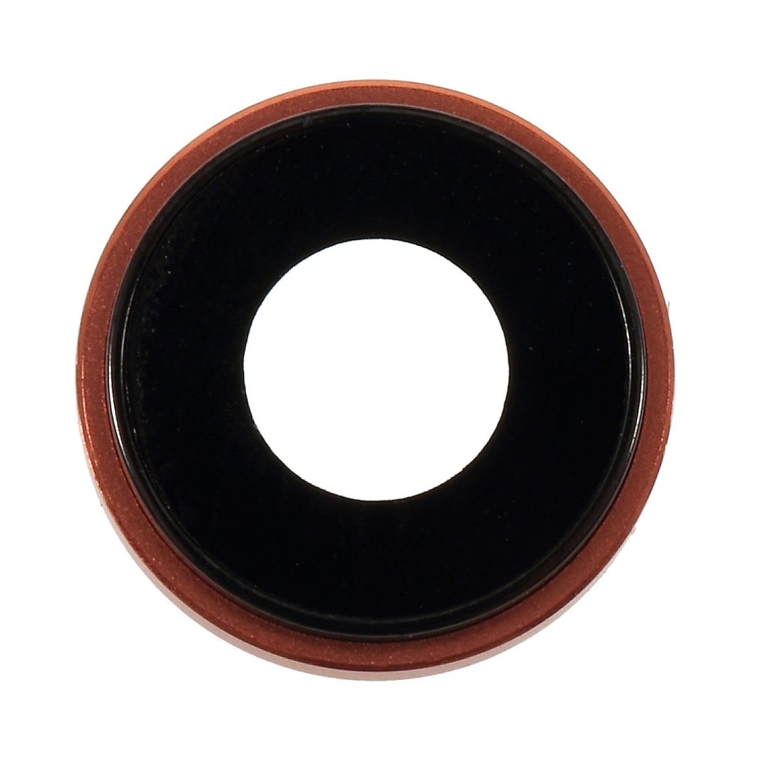 Rear Camera Lens Ring Cover with Glass Lens for iPhone XR 6.1 inch - Orange