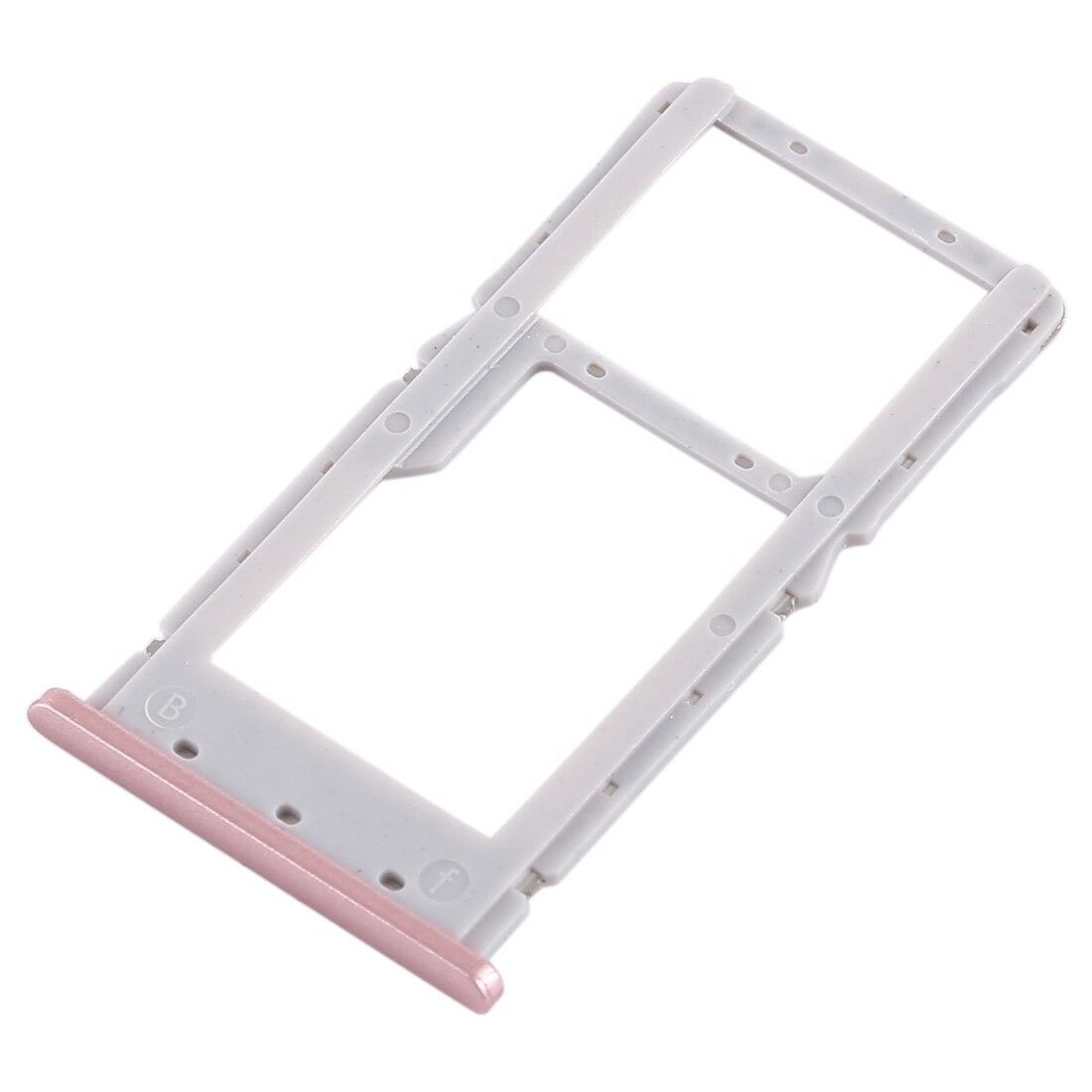 OEM Dual SIM Card Tray Holder Part Replacement for Xiaomi Redmi Note 6 Pro - Pink