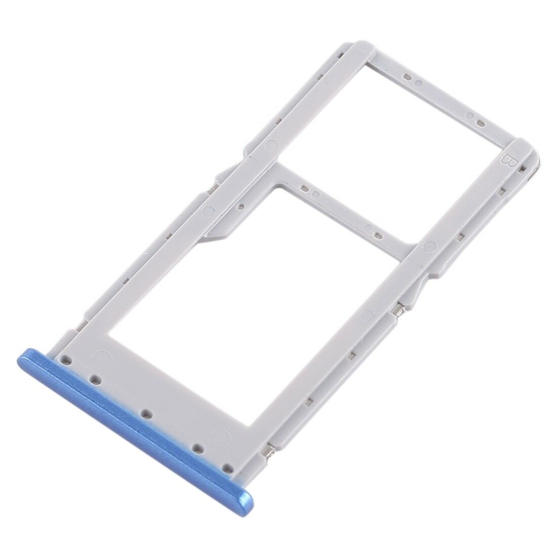 OEM Dual SIM Card Tray Holder Part Replacement for Xiaomi Redmi Note 6 Pro - Blue