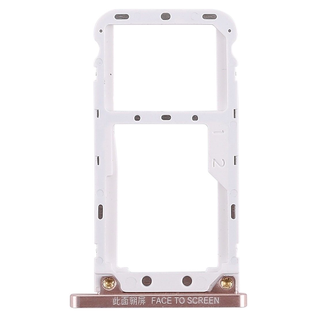 OEM Dual SIM Card Tray Holder Replace Part for Xiaomi Mi Max 3 - Gold