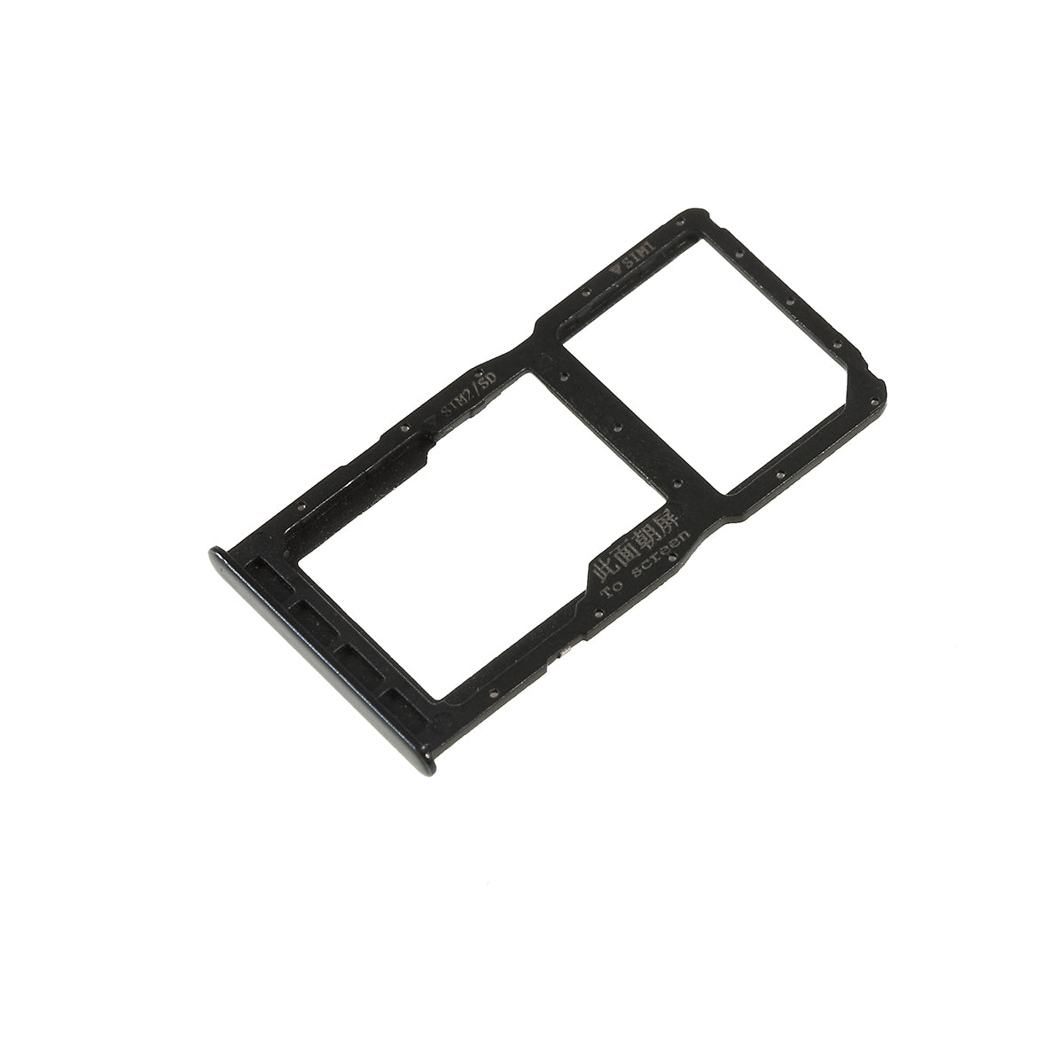 OEM Dual SIM Micro SD Card Tray Holder Replacement for Huawei P30 Lite / nova 4e / Huawei P30 Lite New Edition - Black