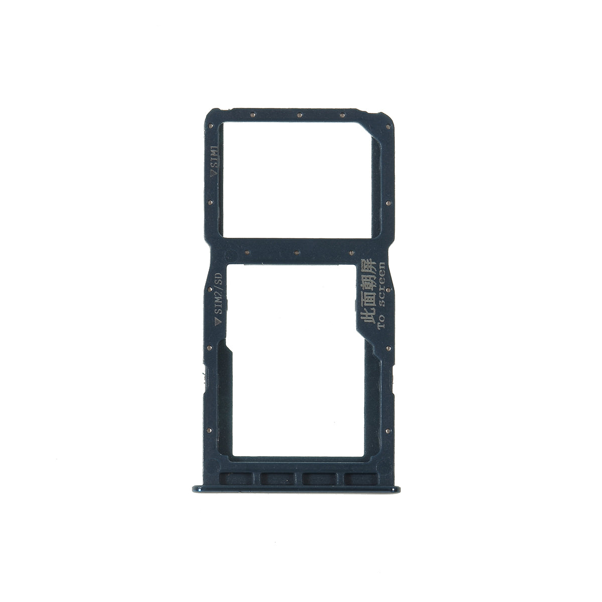 OEM Dual SIM Micro SD Card Tray Holder Replacement for Huawei P30 Lite / nova 4e / Huawei P30 Lite New Edition - Blue