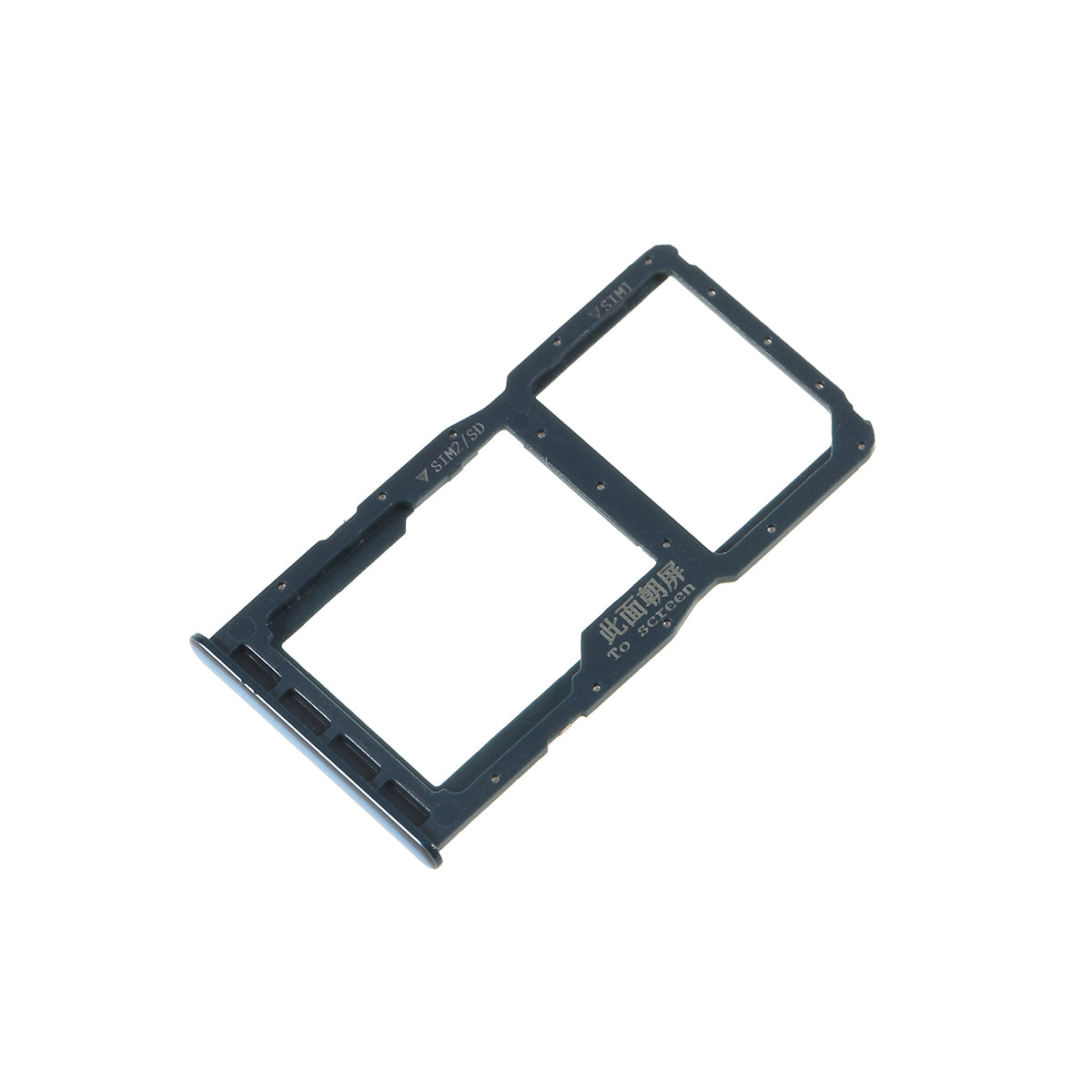 OEM Dual SIM Micro SD Card Tray Holder Replacement for Huawei P30 Lite / nova 4e / Huawei P30 Lite New Edition - Blue