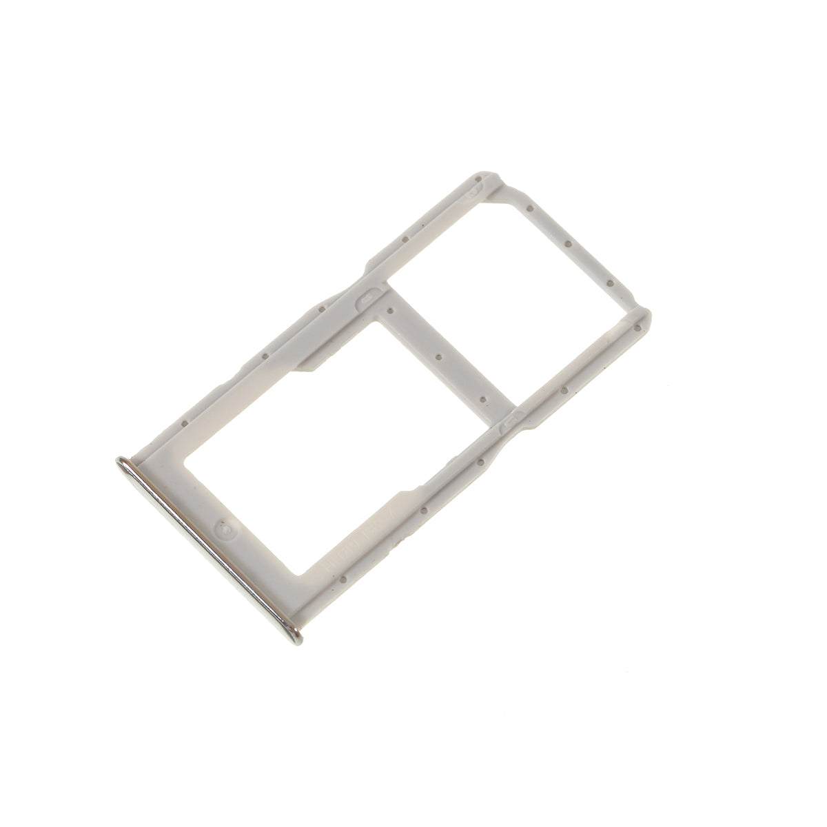 OEM Dual SIM Micro SD Card Tray Holder Replacement for Huawei P30 Lite / nova 4e / Huawei P30 Lite New Edition - White