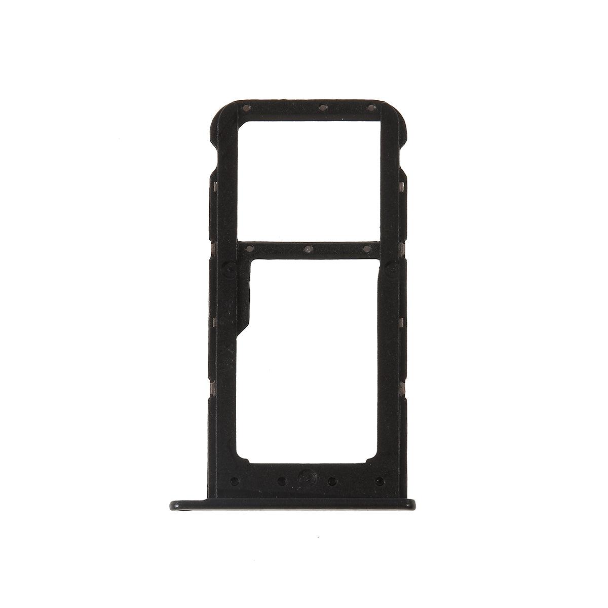 OEM Dual SIM MicroSD Card Tray Slot Part for Huawei Honor 9 Lite - Black