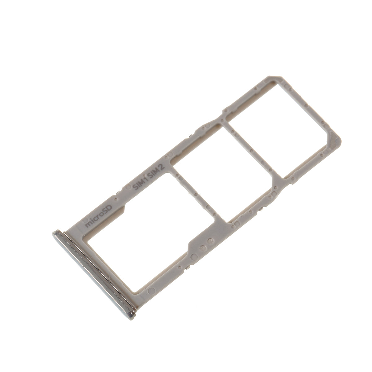 OEM Dual SIM Micro SD Card Tray Holder Replacement for Samsung Galaxy A50 SM-A505 / A30 SM-A305 - Silver