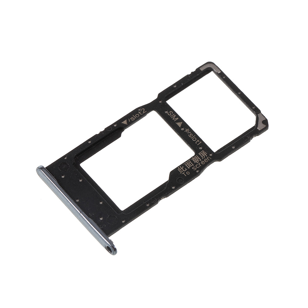 OEM SIM1 + SIM2 Card Tray Holder Slot for Huawei Honor 10 Lite - Black