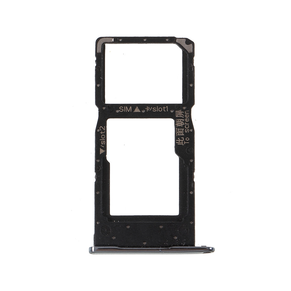 OEM SIM1 + SIM2 Card Tray Holder Slot for Huawei Honor 10 Lite - Black