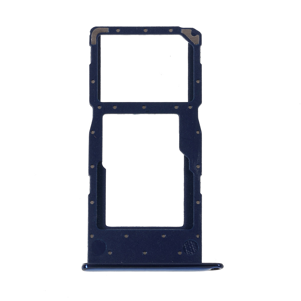 OEM SIM1 + SIM2 Card Tray Holder Slot for Huawei Honor 10 Lite - Dark Blue