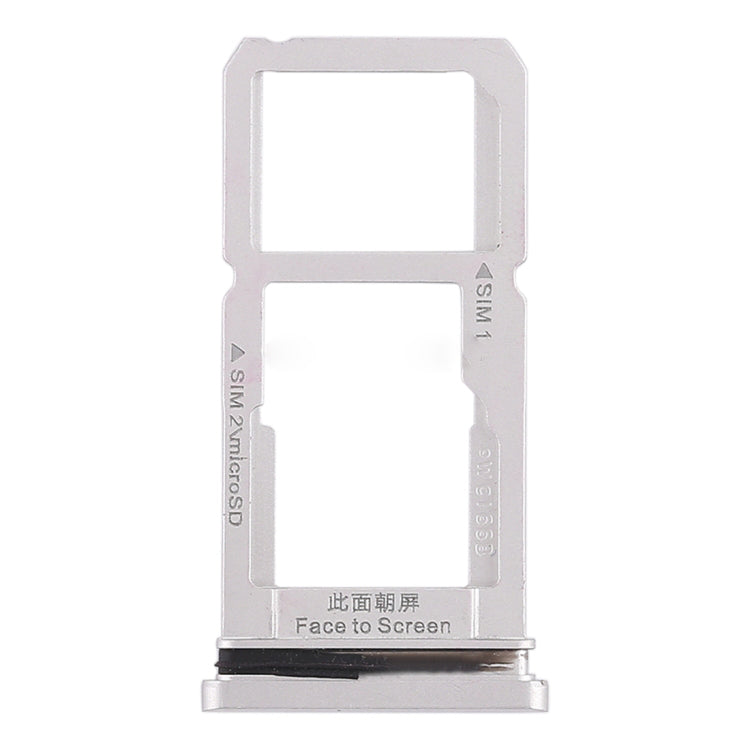 OEM SD Card SIM Card Tray Holder Replace Part for Oppo R15 - Silver