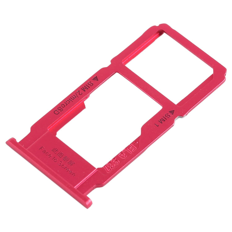 OEM SD Card SIM Card Tray Holder Replace Part for Oppo R11 - Red