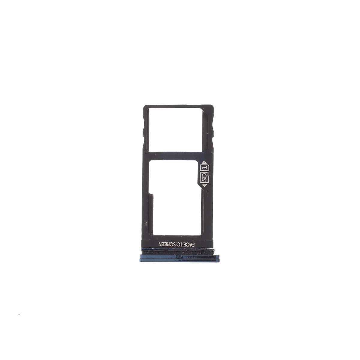 OEM Micro SD Card Tray Holder Replacement for Motorola One Vision P50 - Dark Blue