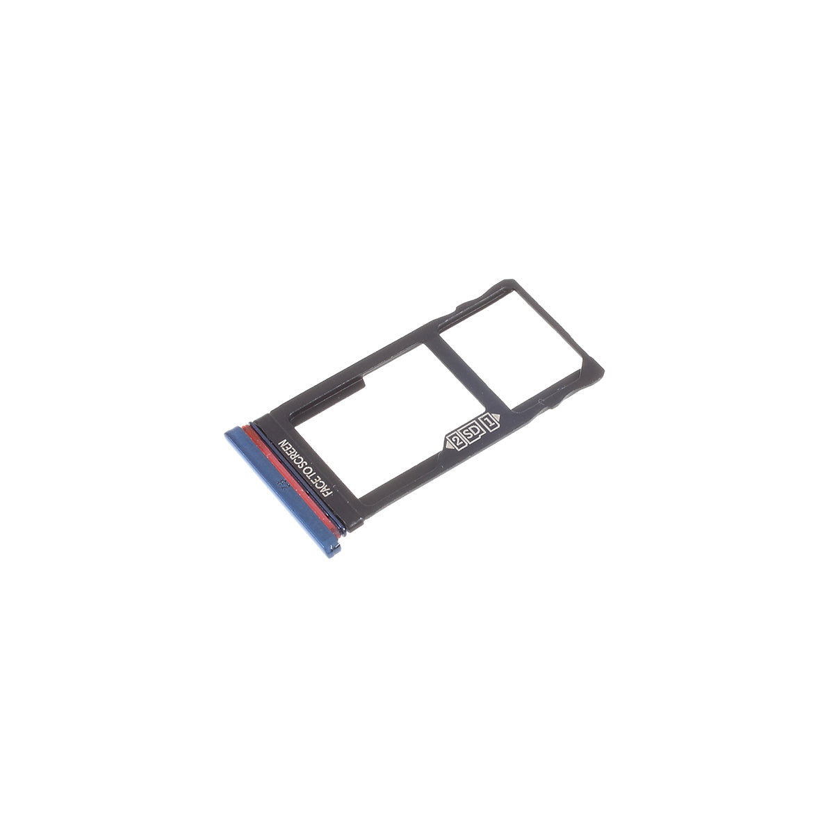 OEM Micro SD Card Tray Holder Replacement for Motorola One Vision P50 - Red / Blue