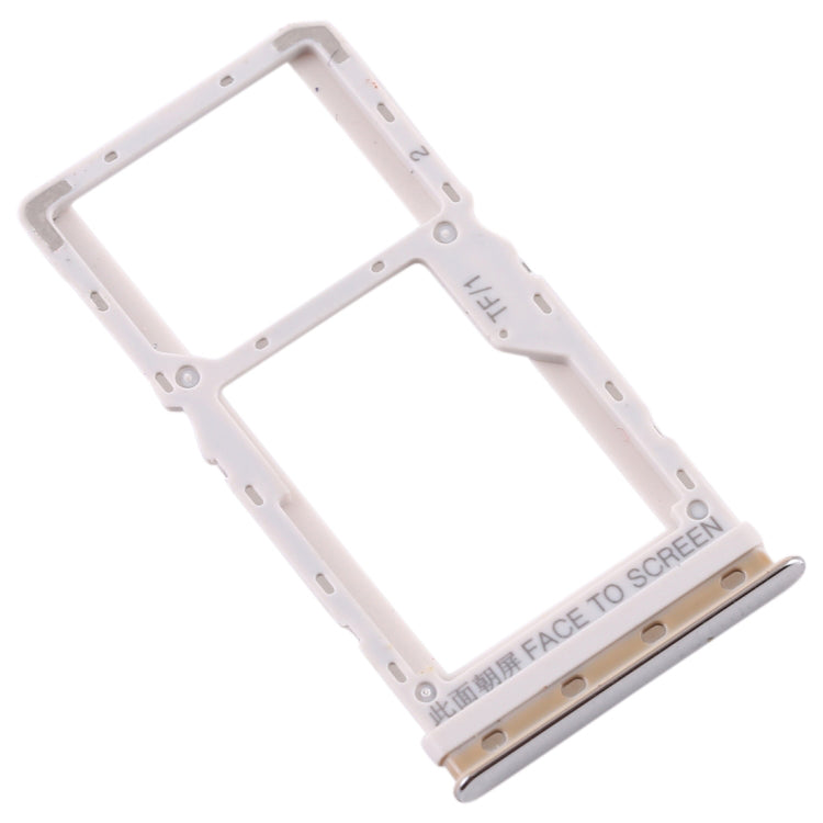 OEM Dual SIM Card Tray Holder Replace Part for Xiaomi Mi CC9e / Mi A3 - Silver