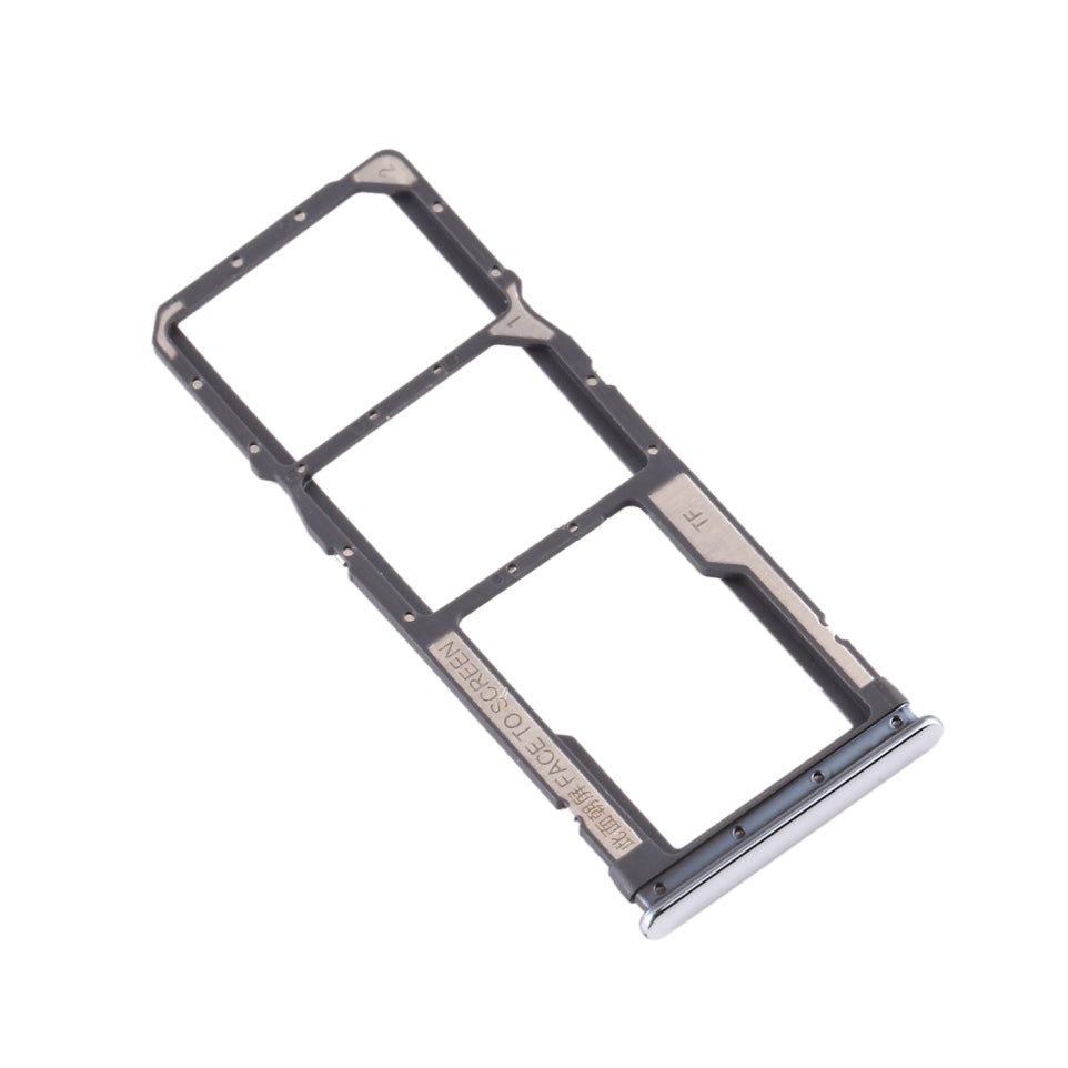 OEM SIM Card Tray Holder Replace Part for Xiaomi Redmi Note 8 - Silver