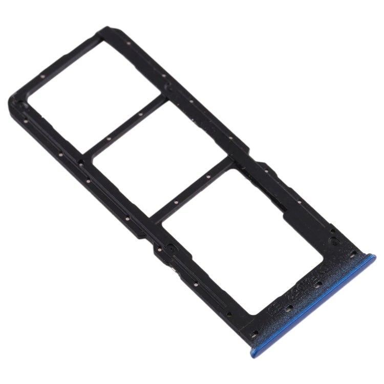 OEM Dual SIM Card + Micro SD Card Tray Holders Part for Oppo A11 - Blue