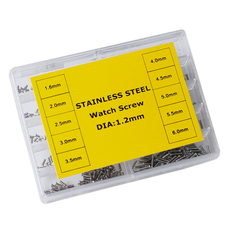 10 Models Stainless Steel Watch Screws Set