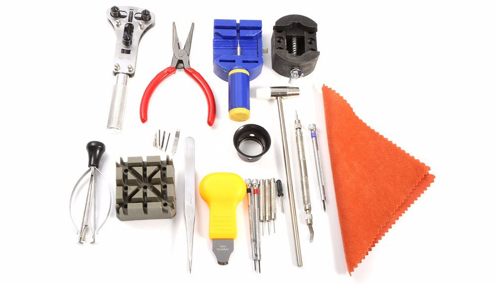 20 Pieces Watch Repairing Tool Kit with Storage Box