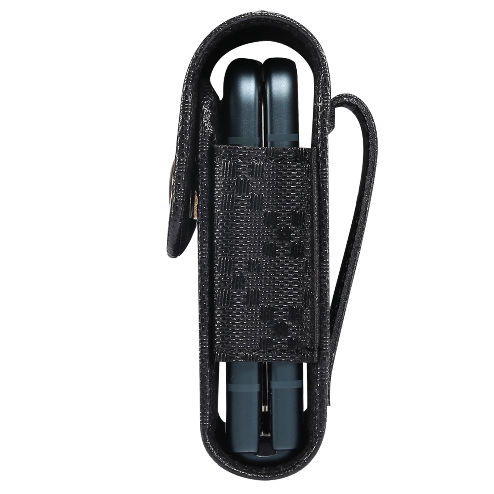 Grid Pattern Microfiber Leather Vertical Flip Cellphone Belt Loop Holster Case Belt Waist Bag for Samsung Galaxy Z Flip / Galaxy Z Flip3 5G / Motorola Razr 5G