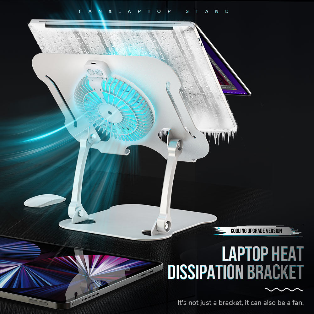 BJ01-05 Laptop Cooling Fan Base Radiator Desktop Adjustable Notebook Holder Cooler Stand