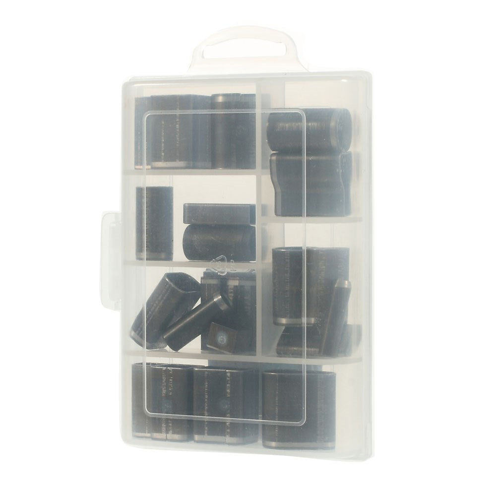21Pcs/Set Phone Leather Case Opening Hole Punch Metal Tool Kit