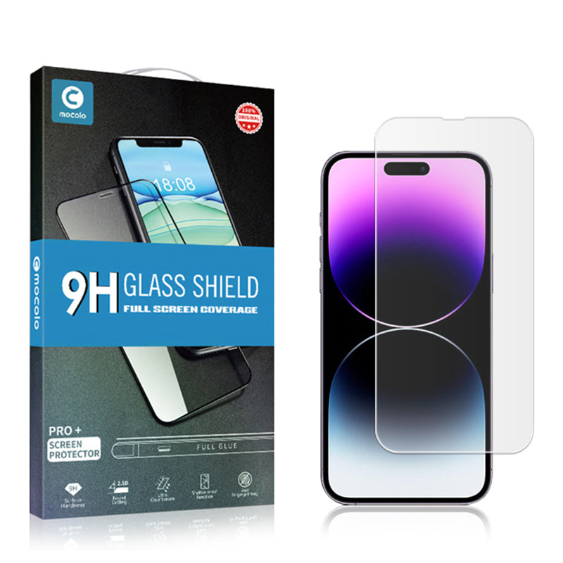 MOCOLO For iPhone 15 Pro Tempered Glass Phone Screen Protector Anti-explosion Fingerprint-free Film