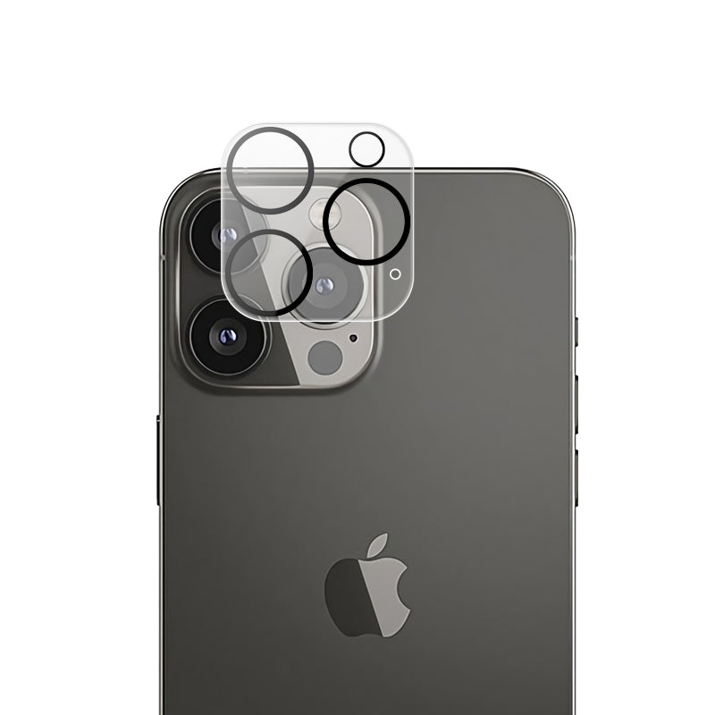 Uniqkart For iPhone 15 Ultra Camera Lens Protector Tempered Glass Silk Printing Lens Film with Night Circle
